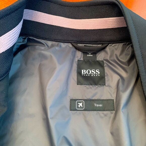 Hugo Boss Camur zip front water repellent wind resistant jacket in black Sz L - Picture 4 of 16